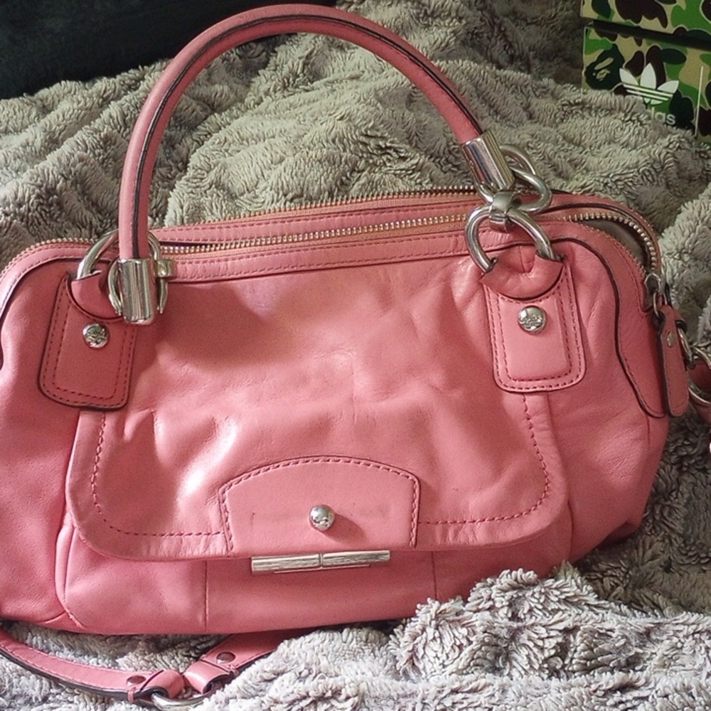 Coach pink leather KRISTIN handbag